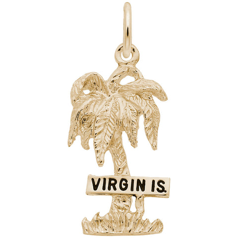 Virgin Islands Charm in Yellow Gold Plated