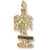 Florida Palm Charm in 10k Yellow Gold hide-image
