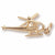 Helicopter Charm in 10k Yellow Gold hide-image