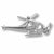 Helicopter charm in 14K White Gold hide-image