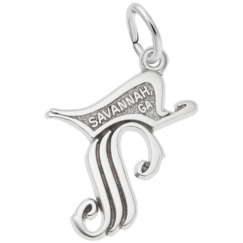 Savannah Charm In Sterling Silver