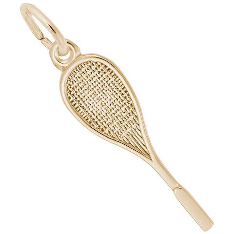 Racquet Charm in Yellow Gold Plated