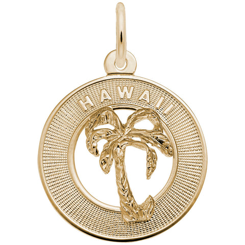 Hawaii Charm in Yellow Gold Plated