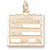 Birth Certificate charm in Yellow Gold Plated hide-image