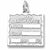 Birth Certificate charm in 14K White Gold hide-image
