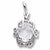 April Birthstone charm in Sterling Silver hide-image