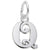 Initial Q Charm In Sterling Silver