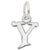 Initial Y Charm In Sterling Silver