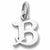 Initial B charm in Sterling Silver hide-image
