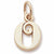 Initial O charm in Yellow Gold Plated hide-image