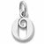 Initial O charm in Sterling Silver hide-image