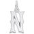 Initial N Charm In Sterling Silver