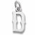 Initial D charm in 14K White Gold hide-image
