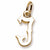 Initial J charm in 14K Yellow Gold