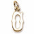 Initial O charm in 14K Yellow Gold
