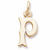 Initial P charm in Yellow Gold Plated hide-image