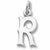 Initial R charm in Sterling Silver hide-image