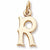 Initial R charm in 14K Yellow Gold