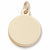 Disc charm in Yellow Gold Plated hide-image