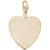 Heart Charm in Yellow Gold Plated