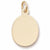 Oval Disc charm in Yellow Gold Plated hide-image