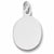 Oval Disc charm in 14K White Gold hide-image