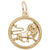 Leo Charm in Yellow Gold Plated