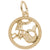 Capricorn Charm in Yellow Gold Plated