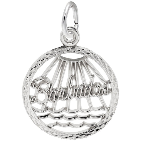 Barbados Charm In Sterling Silver