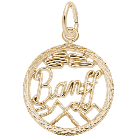 Banff Charm In Yellow Gold