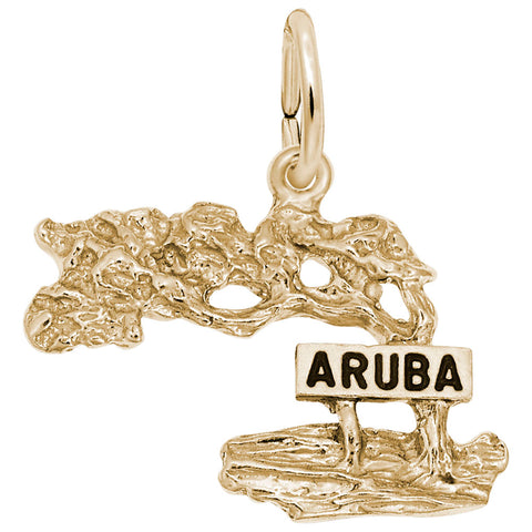 Aruba Charm in Yellow Gold Plated