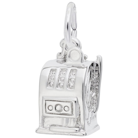 Slot Machine Charm In Sterling Silver