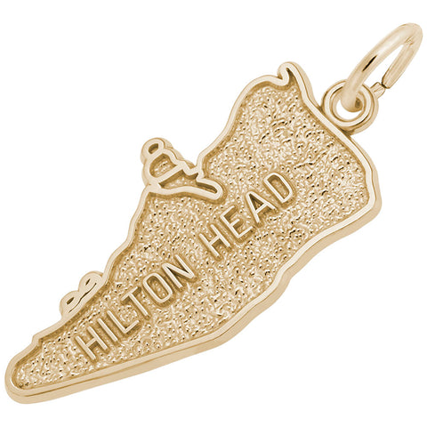 Hilton Head Charm In Yellow Gold