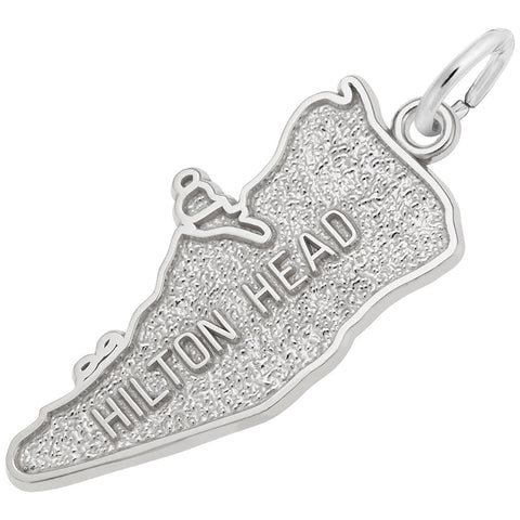 Hilton Head Charm In 14K White Gold