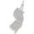 Atlantic City, New Jersey Charm In Sterling Silver