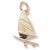 Wind Surfing charm in Yellow Gold Plated hide-image