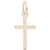 Cross Charm In Yellow Gold