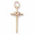 Wedding Cross charm in Yellow Gold Plated hide-image