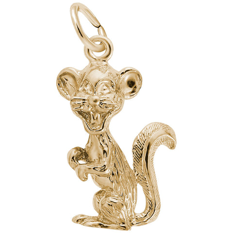 Gopher Charm in Yellow Gold Plated