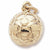 Soccer Ball charm in Yellow Gold Plated hide-image