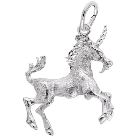 Unicorn Charm In Sterling Silver