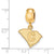 The Citadel Small Charm Dangle Bead in Gold Plated