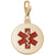 Medical Symbol Charm In Yellow Gold