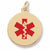 Red Paint charm in Yellow Gold Plated hide-image
