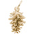 Pine Cone Charm in Yellow Gold Plated