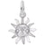Small Sunshine Charm In Sterling Silver