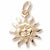 Sunburst charm in Yellow Gold Plated hide-image