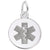Medical Symbol Charm In Sterling Silver
