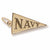 Navy charm in Yellow Gold Plated hide-image