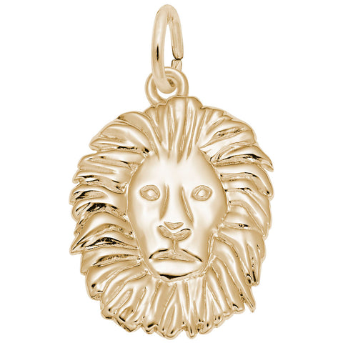 Lion Charm in Yellow Gold Plated